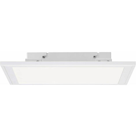Smart LED Kunststoff CCT Ein-/ Deckenlampe Wohnzimmerlampe, dimmbar Metall Aufbau RGB Fernbedienung Deckenleuchte weiß, Panel