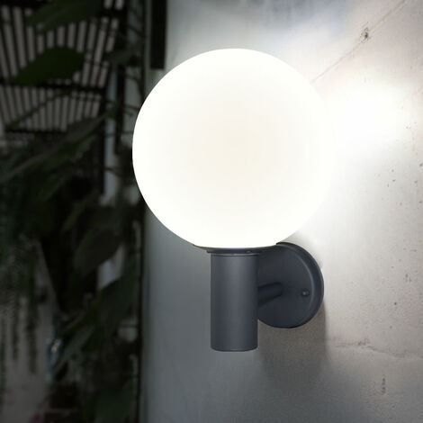 App- dimmbar Wandleuchte Farbwechsler Tageslicht 5W Sprachsteuerung CCT Hauswandlampe, Außenleuchte Gartenleuchte 470Lm LED Timer, warmweiß-kaltweiß,