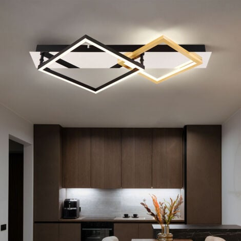 Wohnzimmerlampe in Schwarz-Gold