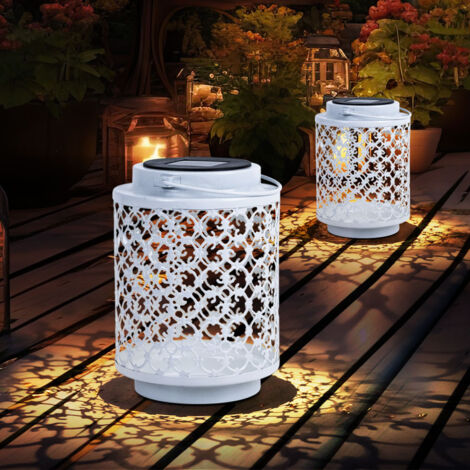Solarlampen für Außen Gartendeko Laterne orientalische Lampe Solar