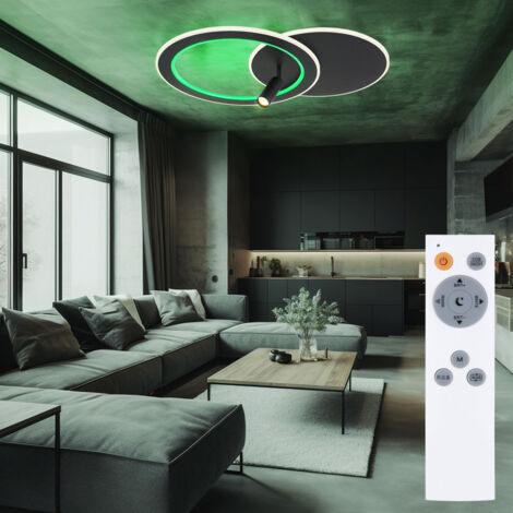 Qualra Tageslichtlampe LED Deckenlampe Dimmbar Fernbedienung 3000-6500K