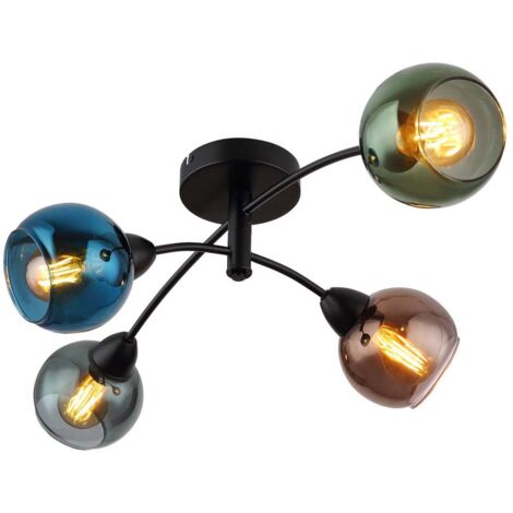 Deckenlampe Deckenleuchte Wohnzimmerleuchte Spotlampe 4 Flammig beweglich E27