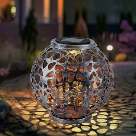 Solarleuchte Kugel Laterne Kugelleuchte Solar Gartendeko Tischlampe