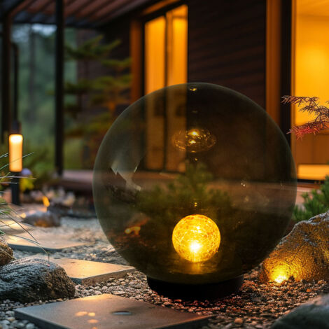 Kugel Solarleuchten für den Garten rund LED Solar Gartenleuchten Kugel