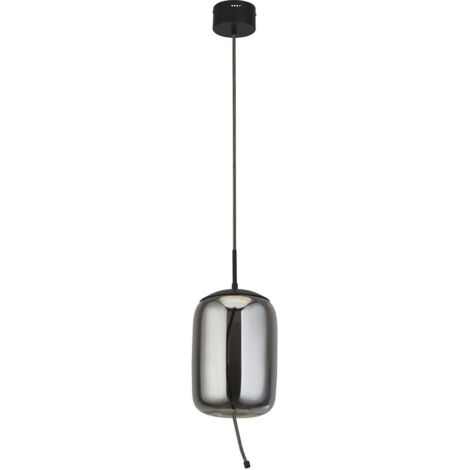 Searchlight Lisbon 1 LED-Anhänger, Schwarz und Rauchglas 2700K (1/3)