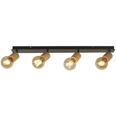 Deckenleuchte Deckenlampe Stahl Schwenkbar Spotleuchte Wohnzimmerleuchte (1/3)