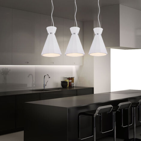 Pendelleuchte Wohnzimmer – Naturholz & Weiß, 1x E27, 90 Cm Kabel, Skandinavisches Design