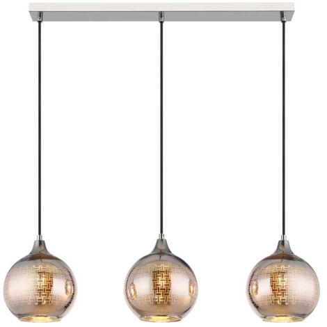 Pendelleuchte Glaskugel 3 Flammig