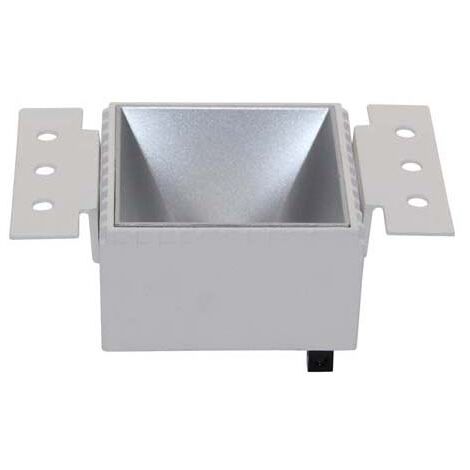 Einbauleuchte Deckenlampe Wohnzimmerleuchte Küchenlampe 1 flammig silber L 13 cm