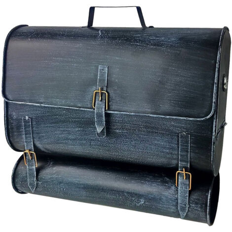 Wand Brief Post Kasten Zeitungs Fach Rolle schwarz blau Schultaschen Design (1/4)