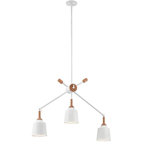 Elstead Danika - 3 Light Ceiling Chandelier Anhänger Bar Light White, E27 (1/5)