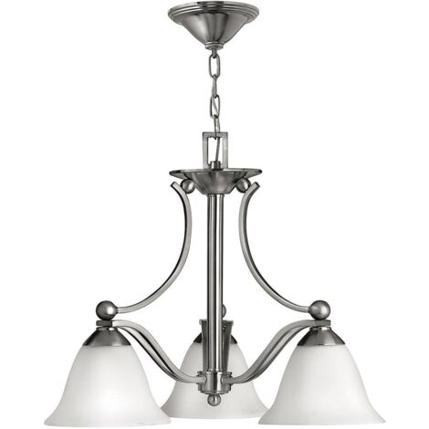 Elstead Bolla - Multi Arm Chandelier 3 Leicht gebürstetes Nickel-Finish, E27 (1/5)