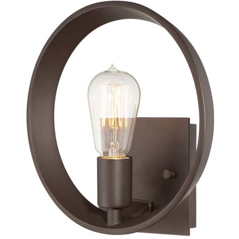 Elstead Theater Row - 1 Licht Innenwandleuchte Western Bronze, E27 (1/4)