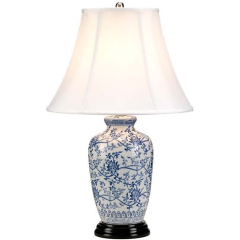 Elstead Blue G Jar Blue 1 Leuchttischlampe mit Tappered Shade, E27 (1/3)