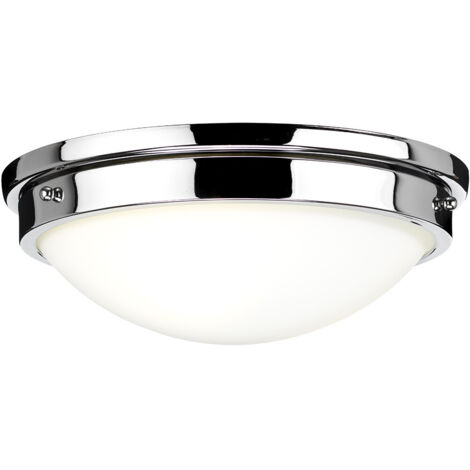 Elstead Gravity - Rundes Flush Light, poliertes Chrom (1/3)
