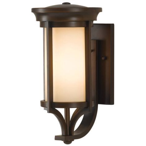 Elstead Merrill - 1 Licht im Freien Kleine Wandlaterne Licht Heritage Bronze IP44, E27 (1/5)