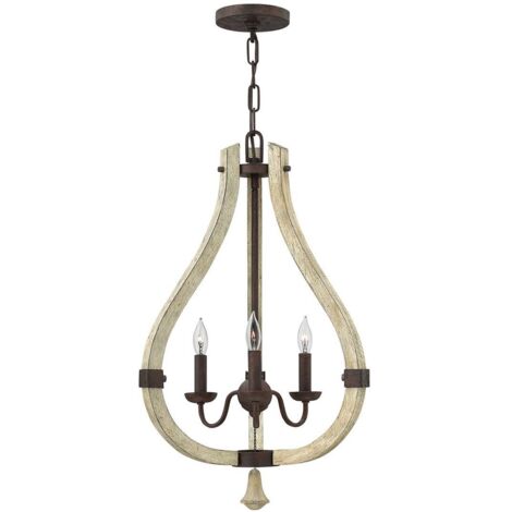 Elstead Middlefield - Kronleuchter 3 Light Iron Rust Finish, E14 (1/5)