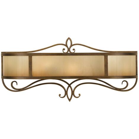 Elstead Justine - 2 Licht Innenwandleuchte Bronze mit Eichenglas, E14 (1/5)