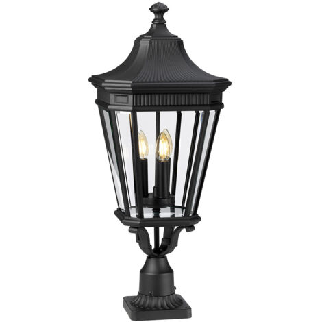 Elstead Cotswold Lane - 3 Light Large Outdoor Podest Light Schwarz IP44, E14 (1/5)