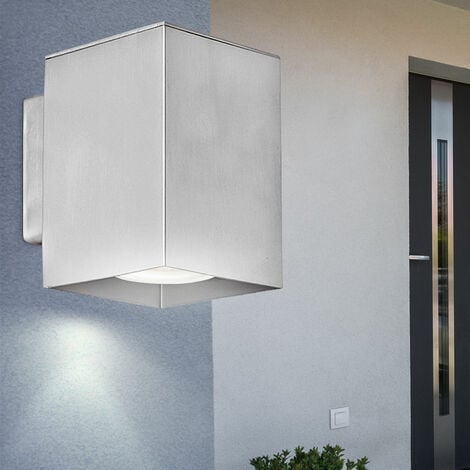 Design Wandleuchte Außenlampe Aluminiumguss Ø 26 cm E27 IP54 Hausbeleuchtung 