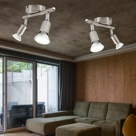 2er Set Decken Leuchte Bewegliche LED Spots Wand Strahler Lampe Wohnbereich