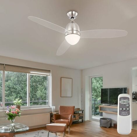 14 Watt LED Design Decken Ventilator Lampe 3-Stufen kühlen wärmen  Fernbedienung