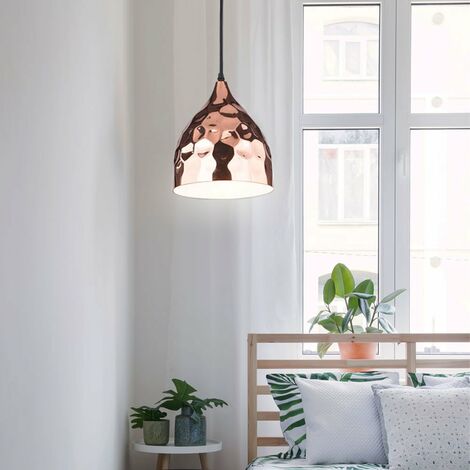 Pendelleuchte Champagner Gold Für Wohnzimmer & Esszimmer – Deckenlampe Metall, 125 Cm Höhe, E27 Fassung, Max. 60 Watt, IP20