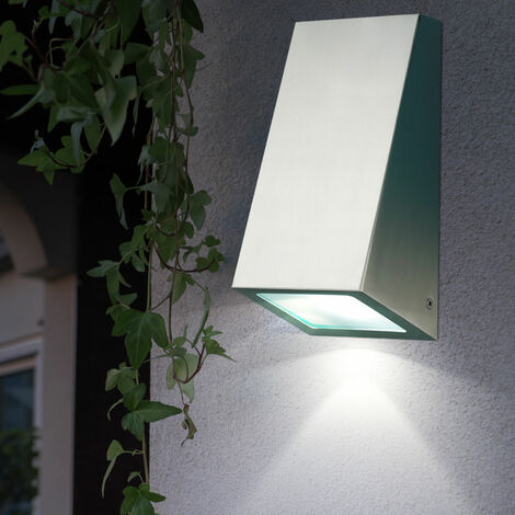 LED 3 Watt Wand Leuchte Edelstahl Außen Beleuchtung Lampe IP44 | Tischleuchten