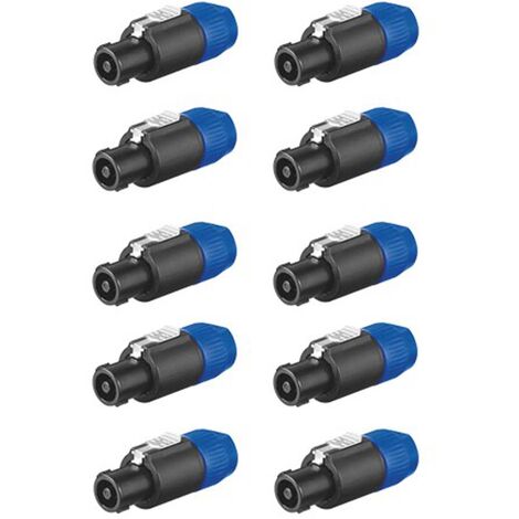 Supkiir Speakon Stecker & Buchsen Set (8-teilig) | 4-polig, Kompatibel Mit Neutrik NL4, NL2 U.a.