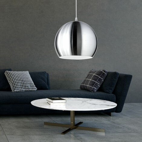 LED Vintage Design Decken Pendel Lampe Industrie Stil Wohn Zimmer schwarz silber 