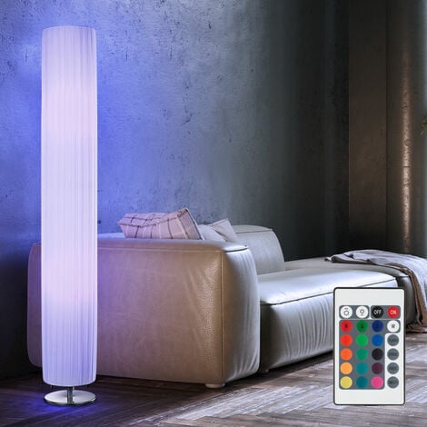 RGB LED Deckenfluter Stehlampe Gästezimmer Fernbedienung Stoff Leuchte dimmbar 