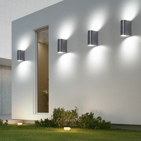 etc-shop LED Einbaustrahler, Leuchtmittel nicht inklusive, 2er Set Boden Einbau  Strahler Geh Weg Akzent Lampen Edelstahl Außen