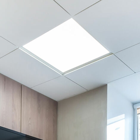 LED Einbau Panel Decken Lampe weiß Beleuchtung ALU Raster Leuchte Büro 62x62cm 