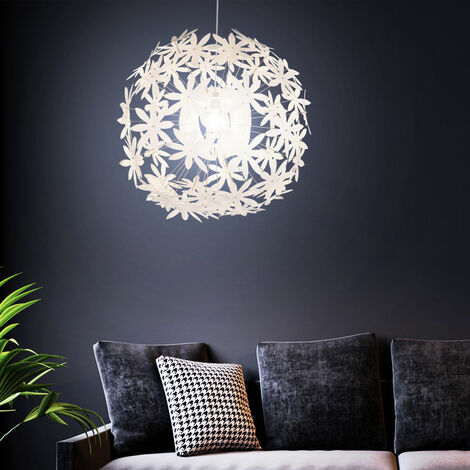 Pendelleuchte mit Blüten Pendellampe E27 Zusammenstecken warmweiß, Hängelampe Hängeleuchte, 60x150cm, Schlafzimmer Deckenlampe Wohnzimmer zum LED LED