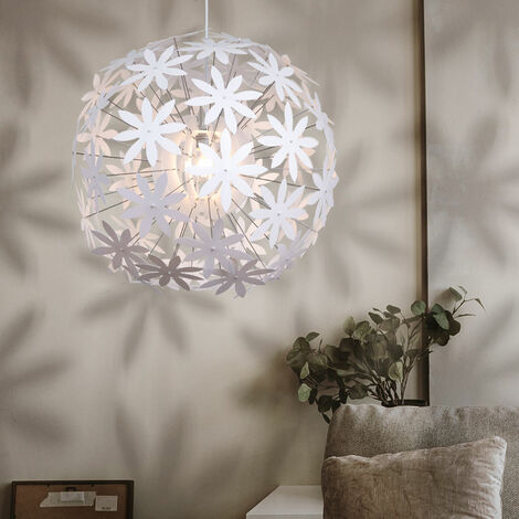 Pendelleuchte mit Blüten zum Zusammenstecken Deckenlampe Hängelampe  Pendellampe LED Hängeleuchte, E27 LED warmweiß, 60x150cm, Wohnzimmer  Schlafzimmer