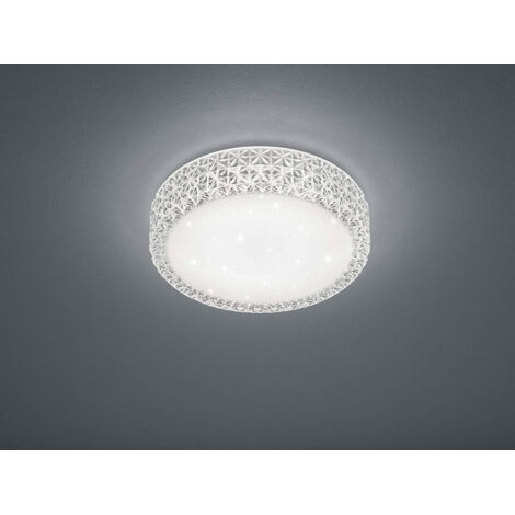 JUST LIGHT 14518-16 TOLAGO Deckenleuchte weiss effekt und Kristall JUST LIGHT 14518-16 TOLAGO Deckenleuchte weiss effekt und Kristall