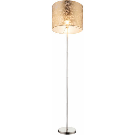 LED 8W Stand Lampe Textil Stoff Steh Leuchte Decken Fluter Wohn Ess Zimmer Licht 