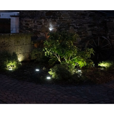 2x Solar Außen Spot Strahler Lampe Edelstahl Wasserfest OUTDOOR Weg