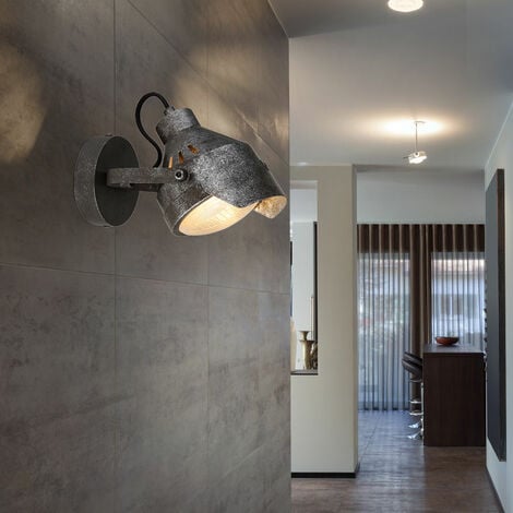 Retro Wand Spot Lampe verstellbar Wohn Zimmer Industrie Stil Strahler Leuchte 