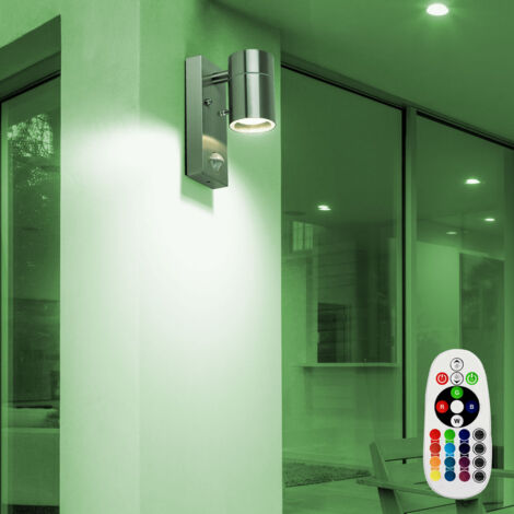 2er Set Außen Haus Wand Strahler Bewegungsmelder Garten Lampe