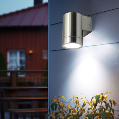 Licht-Erlebnisse Wandleuchte Aussen, Außenlampe Anthrazit, IP44, Balkon, Terrasse, Haus, Hauswand, Wand, H