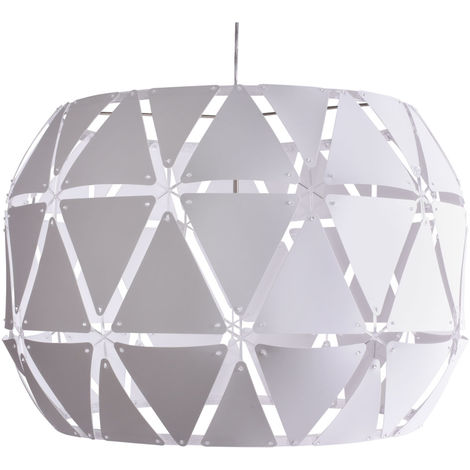 Design Decken Hänge Leuchte Retro Grau Weiß Wohn Zimmer Beleuchtung Pendel Lampe 