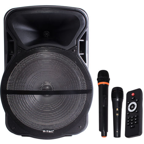 LED DJ Sound Anlage 300 W Party Bluetooth SD Mikrofon Lautsprecher FERNBEDIENUNG 