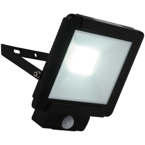Außenleuchte Wandstrahler Fluter LED Bewegungsmelder schwarz Erdspieß Terrasse