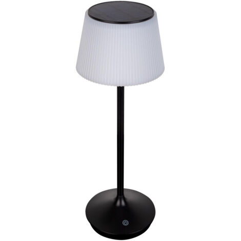 Tischlampe Außenlampe Tischleuchte LED Akkulampe Touchdimmer schwarz H 38 cm (1/5)