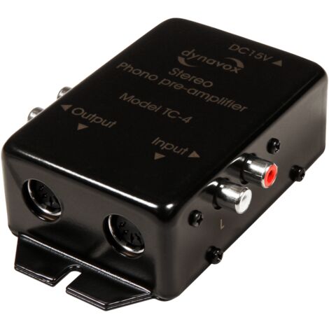 Phonovorverstärker TC-4 dynavox, schwarz, Stereo (1/2)