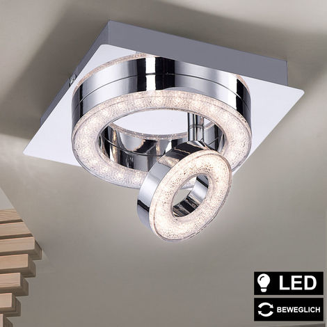 LED Design Ring Leuchte Decken Lampe dimmbar weiß matt Schlaf Zimmer Beleuchtung