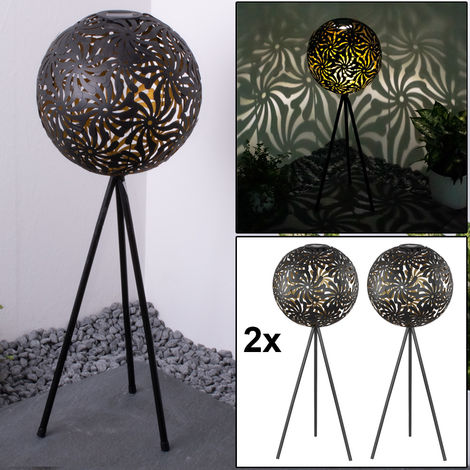 Moderne Designer Stehlampe mit 4 Lampenschirmen in weiß Wohnzimmer LED geeignet Höhe 160 cm schwarz und beige grau Lounge