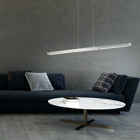 LED Design Decken Pendel Lampe chrom Wohn Ess Zimmer Beleuchtung 3 Stufen  TOUCH DIMMER Hänge Leuchte