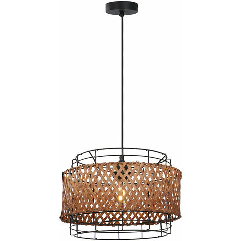 Bambus Lampe hängend Hängelampe Esstisch Deckenlampe Boho Style